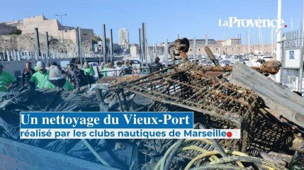 Les sociétés nautiques ont nettoyé le Vieux-Port de Marseille