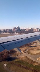 Airplane Landing in Washington Dulles International Airport