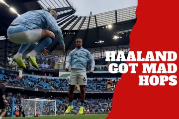 Haaland shows mad hops that make him unstoppable on the field