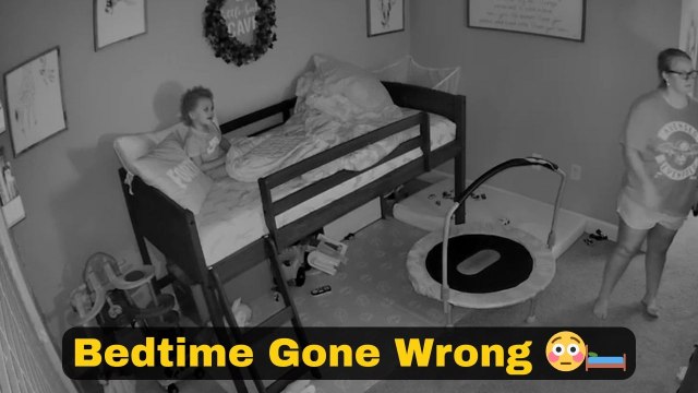 Bedtime fail: Mom breaks the bed while putting baby to sleep