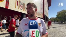 La afición sevillista, indignada tras la derrota: 