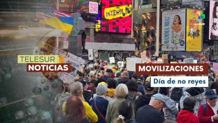 Miles de estadounidenses protestan contra políticas del Pdte. Trump