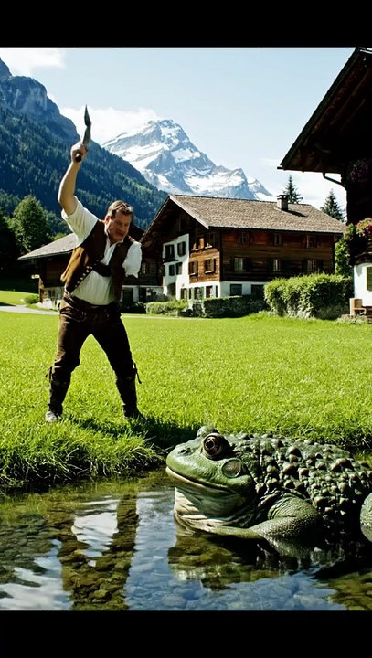 GAINT FROG ATTACKING