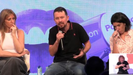 Iglesias avisa al PSOE que debe tener "agallas" para "reventar a la derecha" y sus activos