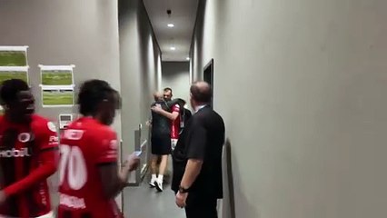 Gençlerbirliği soyunma odasında Beşiktaş galibiyeti coşkusu!