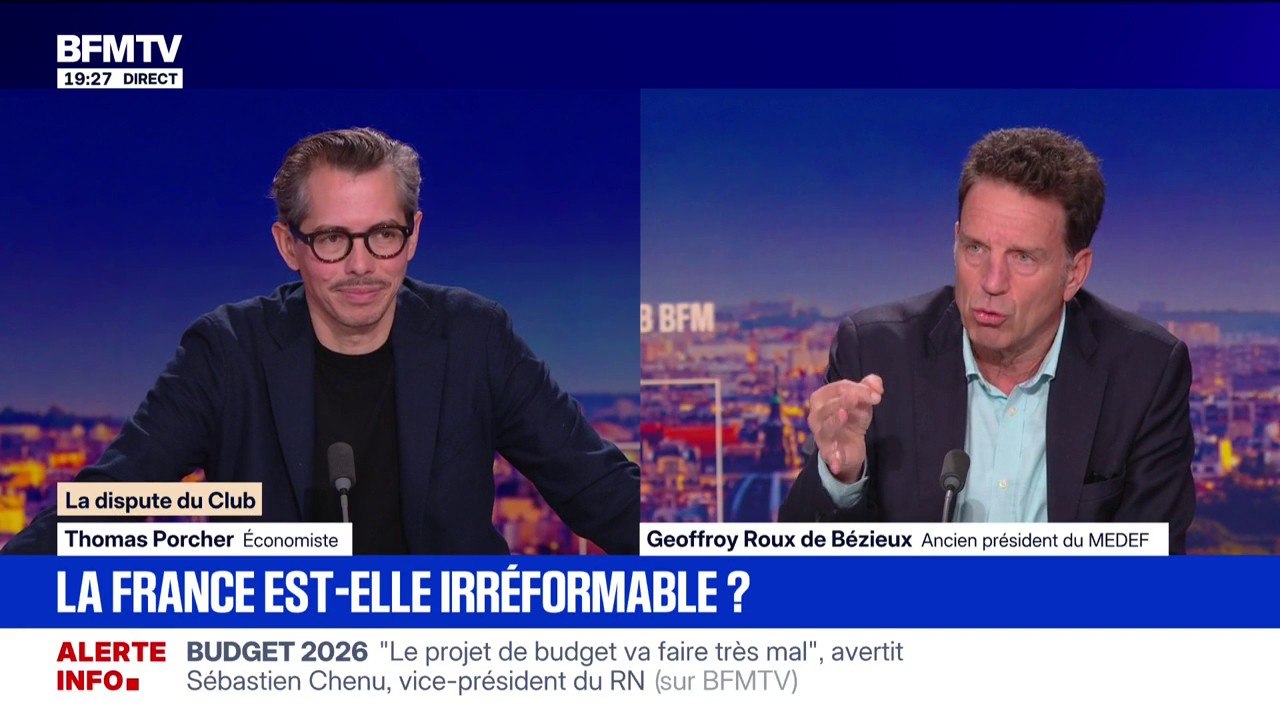 Hausse des faillites d'entreprises: "Il y a une pesanteur énorme du climat politique qui pèse sur tous les acteurs économiques", s'inquiète Geoffroy Roux de Bézieux, ancien président du Medef