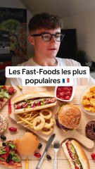 Les Fast-Foods les pluspopulaires 🇫🇷 #fastfood #mcdo #burgerking
