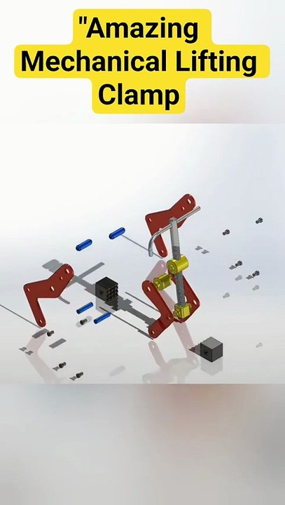 Amazing Mechanical Lifting Clamp _ Innovative Scissor Grip Mechanism _ Engineering Design Explained_