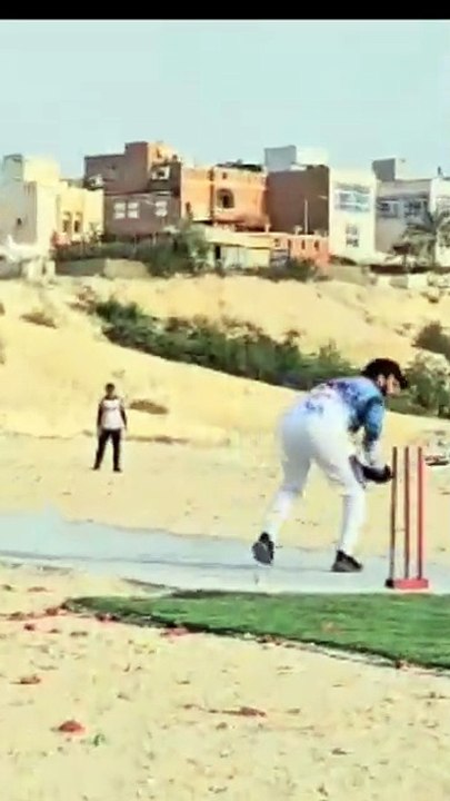 Tape Tennis Cricket Match USIC Batting against RSPE