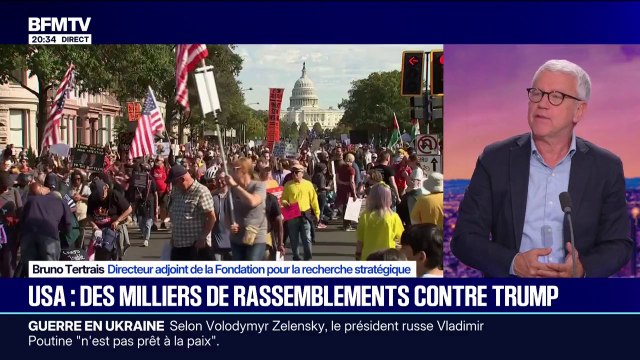 Rassemblements contre Donald Trump aux États-Unis: C'est assez exceptionnel , explique Bruno Tertrais, directeur adjoint de la Fondation pour la recherche stratégique