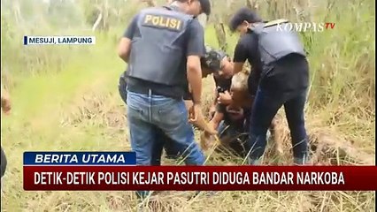 Detik-Detik Polisi di Mesuji Lampung Kejar Pasutri Diduga Bandar Narkoba