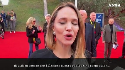 Angelina Jolie alla Festa del cinema di Roma per "Couture"