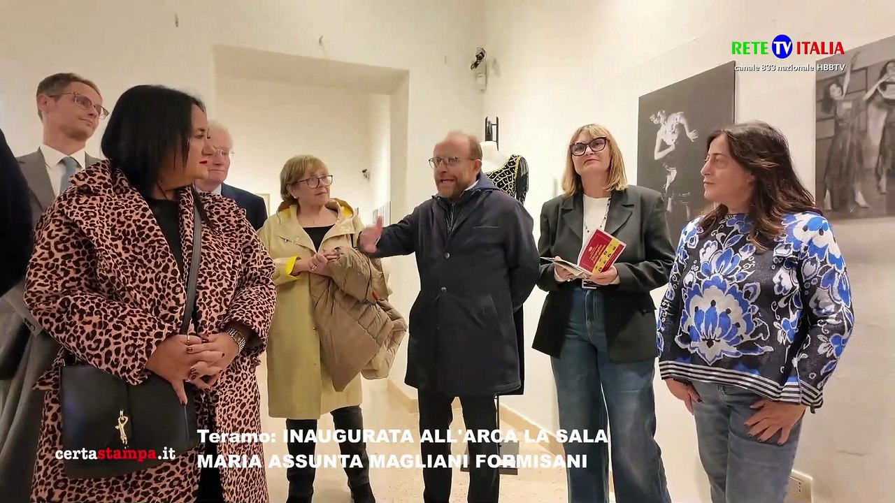Teramo: INAUGURATA ALL'ARCA LA SALA MARIA ASSUNTA MAGLIANI FORMISANI
