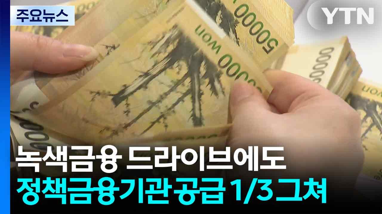 [단독] '녹색금융' 드라이브에도...정책금융기관 공급 1/3 그쳐 / YTN