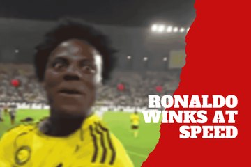 Cristiano Ronaldo winks at IShowSpeed in unforgettable live moment
