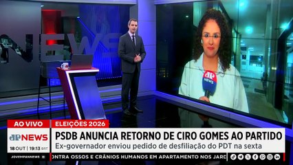 Eleições 2026: PSDB anuncia retorno de Ciro Gomes ao partido