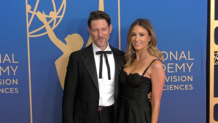 Michael Graziadei and Lauren Carey 2025 Daytime Emmy Awards Red Carpet
