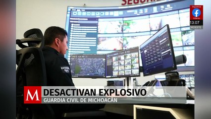 Desactivan dos artefactos explosivos durante marcha de estudiantes normalistas en Morelia