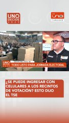 ¿Se puede ingresar con celulares a los recintos de votación? Esto aclaró el TSE
