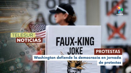 Una marea festiva inunda Washington en las protestas "No Kings"