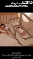 Bedside Sleeper Portable Crib - Convertible Cosleeping Baby Bed Attach to Bed to Reduce Mom's Fatigue