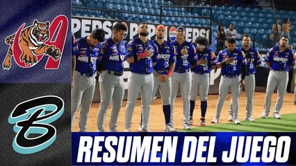 Resumen del Juego Tigres de Aragua vs Bravos de Margarita | 18 de octubre del 2025