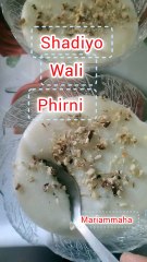 Shadiyo wali phirni recipe easy sweet dish