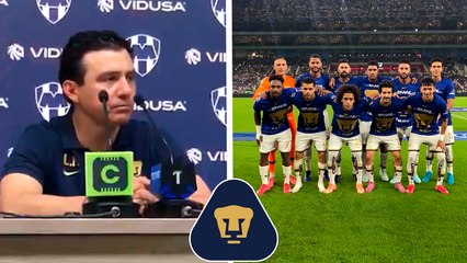 Auxiliar de Efraín Juárez admite que Pumas se "quedó corto" frente a Rayados