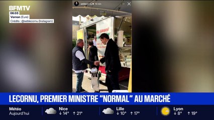 "Il est toujours très accessible": le premier ministre Sebastien Lecornu s’affiche sur le marché de Vernon
