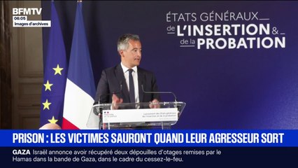 Gérald Darmanin annonce que les victimes seront alertées quand leur agresseur sort de prison