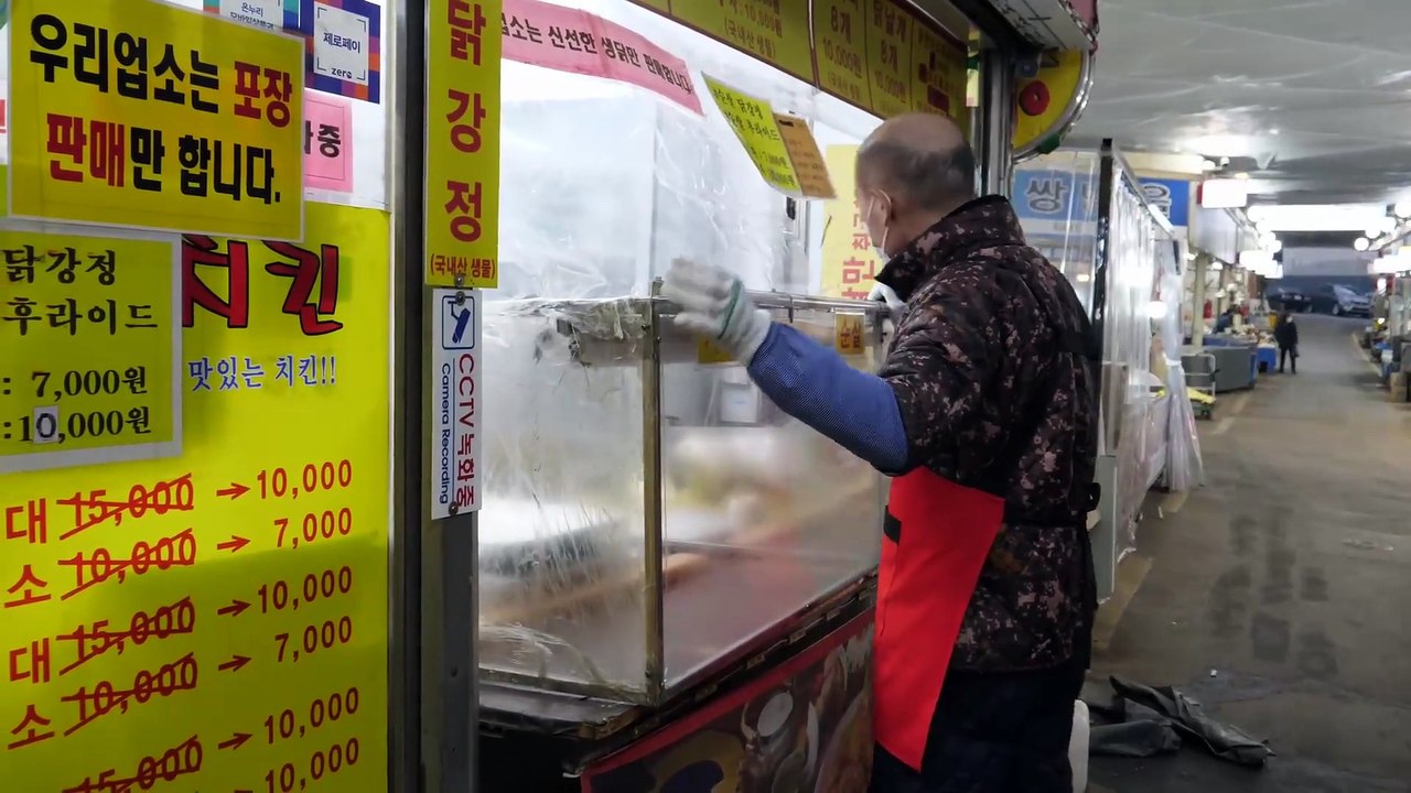 🔥하루 1000마리 완판! 새우튀김 & 통닭 갓성비 치킨집🐔🍤 | Korean Fried Chicken & Shrimp | 닭강정 맛집 / Korean Street Food