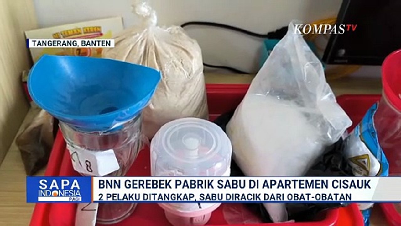 BNN Gerebek Laboratorium Sabu di Apartemen Cisauk, 2 Pelaku Ditangkap | SAPA PAGI