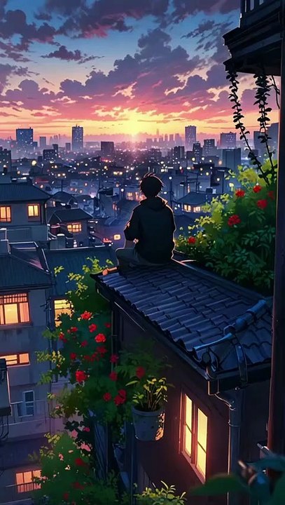 Evening Light City View