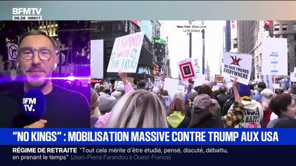 "No Kings": plus de 100.000 manifestants défilent à Los Angeles contre Donald Trump