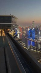 beautiful night view of Dubai