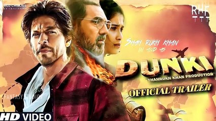 375. DUNKI - Official Trailer  Shah Rukh Khan  Rajkumar Hirani  Taapsee  Vicky  Boman  Christmas 23