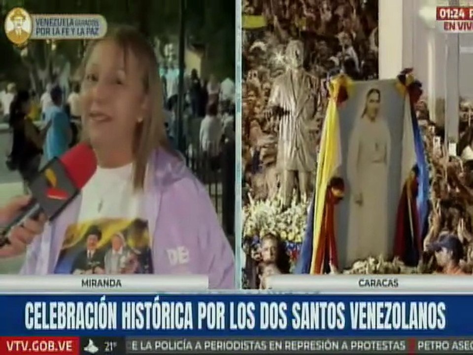 Miranda | Feligreses del municipio Plaza se congregan para honrar las obras de los dos Santos
