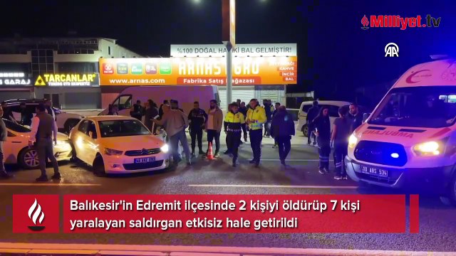 Edremit'te dehşet: Gasp ettiği araçla 2 kişiyi öldürdü, 2'si polis 5 kişiyi yaraladı
