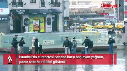 İstanbul’da yağmur etkili olmaya devam ediyor