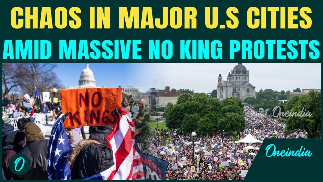 VIDEO: Chaos Erupts Across Major U.S. Cities Following Mass 'No King' Protests | Trump Mocks Rallies