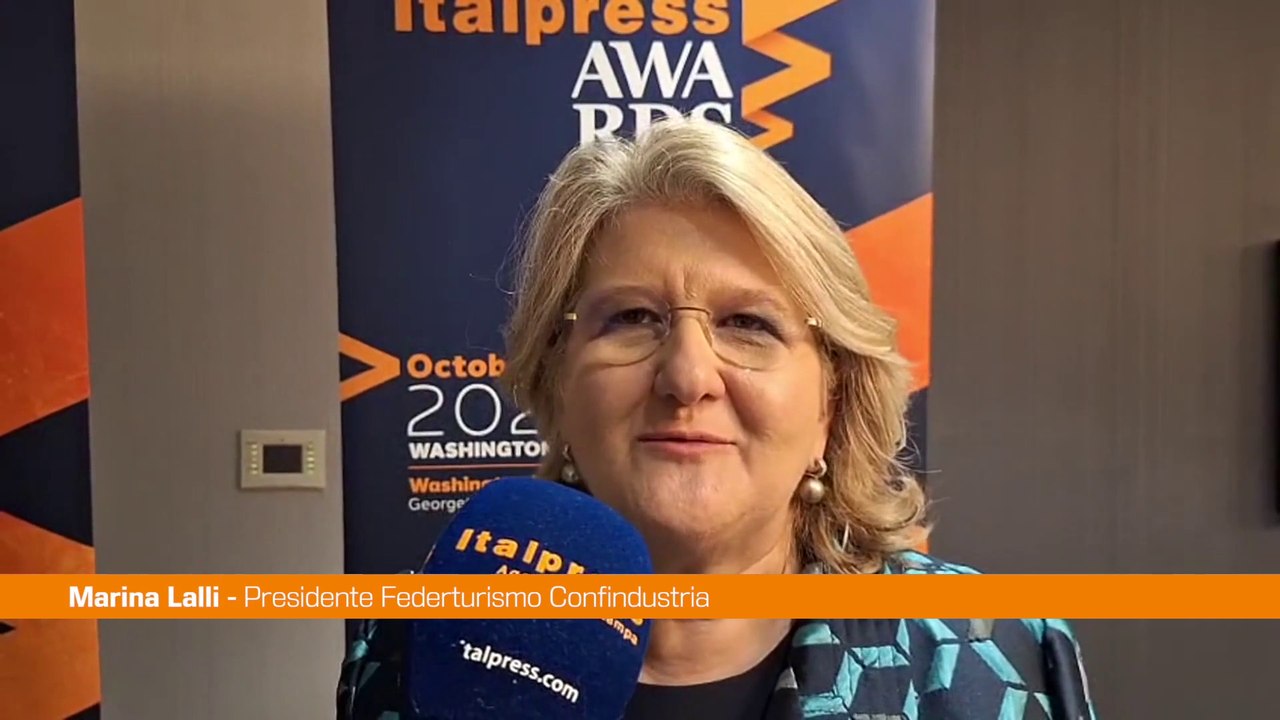 Italpress Awards, Lalli "Orgogliosa di ricevere questo premio"