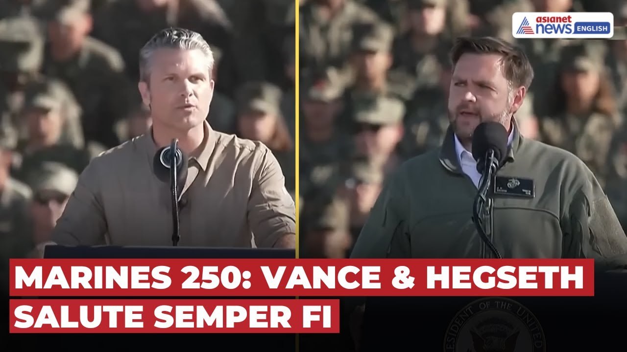 VP J.D. Vance & Secy Pete Hegseth Join Marines’ 250th Anniversary Celebration