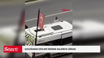 Başakşehir'de 'neden sinyal vermiyorsun' diyen babaya çocuğunun yanında saldırdı