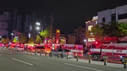 대구 서구 숙박업소 주차장서 불...37명 대피 / YTN