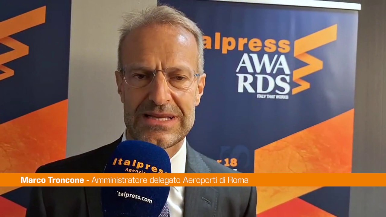Italpress Awards, Troncone "Riconoscimento ad aeroporto di Roma"