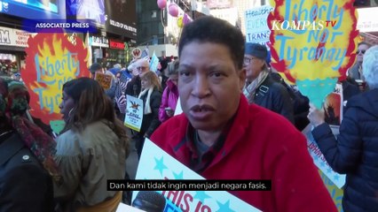 Presiden Trump Didemo, Seruan No Kings Menggema di New York hingga Chicago