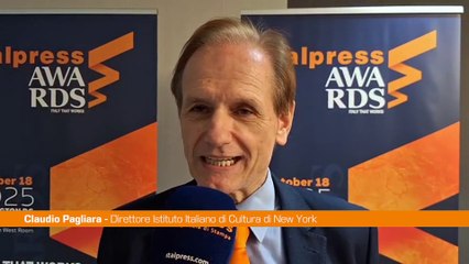 Italpress Awards, Pagliara "Provo un grande senso di riconoscenza"