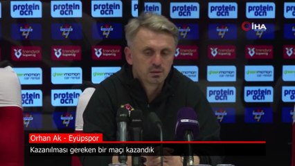 Orhan Ak: Çok önemli bir maç kazandık ama kazanılması gereken bir maçı kazandık