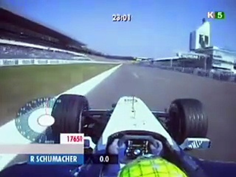 F1 – Ralf Schumacher (Williams BMW V10) Onboard – Germany 2001