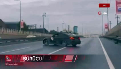 Kocaeli’de düğün konvoyunda drift atan magandaya ceza yağdı